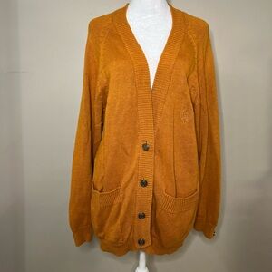 Vintage Golden Yellow Casual Corners Cardigan in size Large